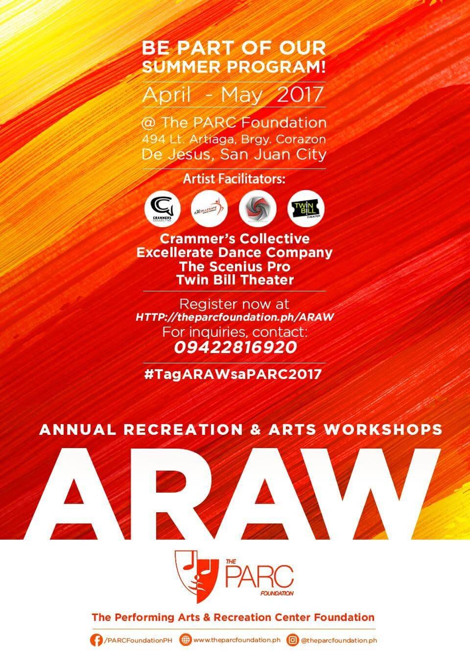 ARAW Summer Workshops